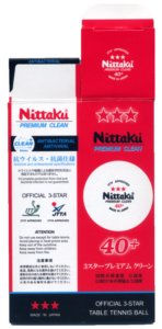 Nittaku "Premium Clean" ping pong ball box